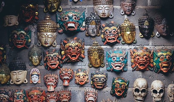 Traditional mask at Tenganan, Bali