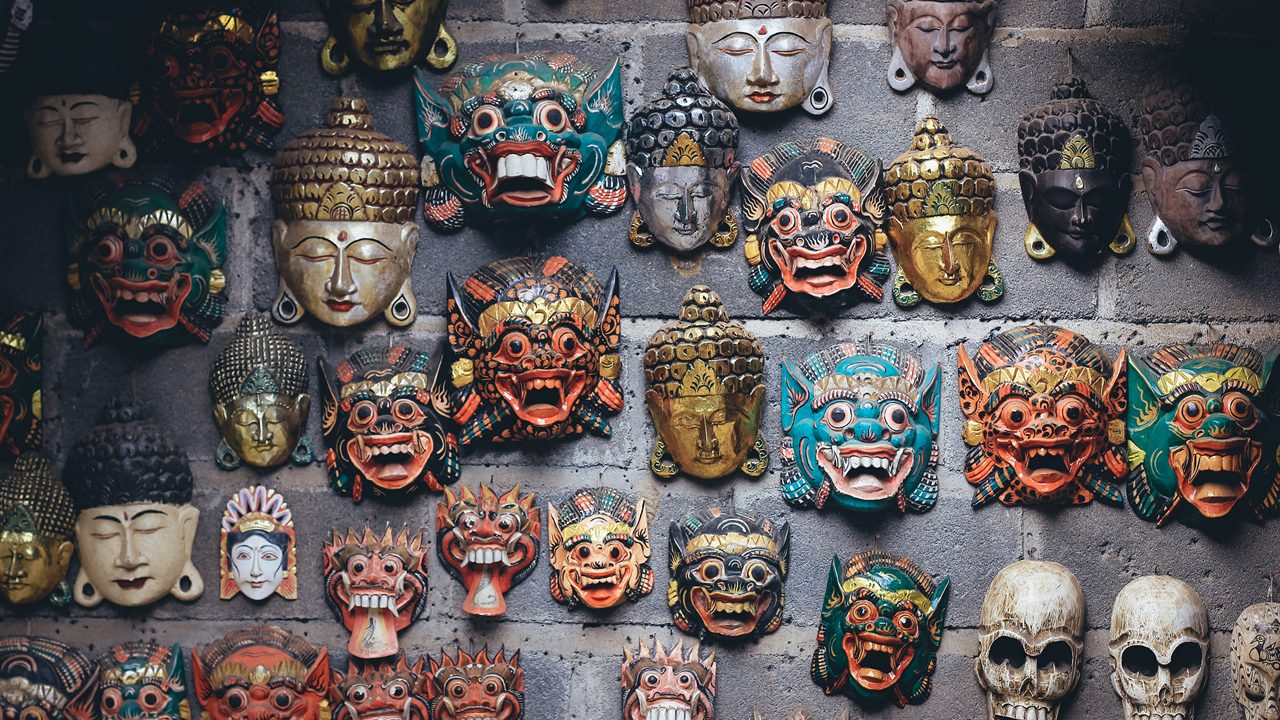 Traditional mask at Tenganan, Bali
