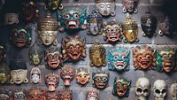 Traditional mask at Tenganan, Bali
