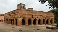 Medieval Indian Fort of Chunar near Varanasi, splendid ruins of a past preserved in sandstone. The fort and prison stands majestically overlooking the flowing ganges. A delightful escapade.; Shutterstock ID 1546465622; purchase_order: -; job: -; client: -; other: -