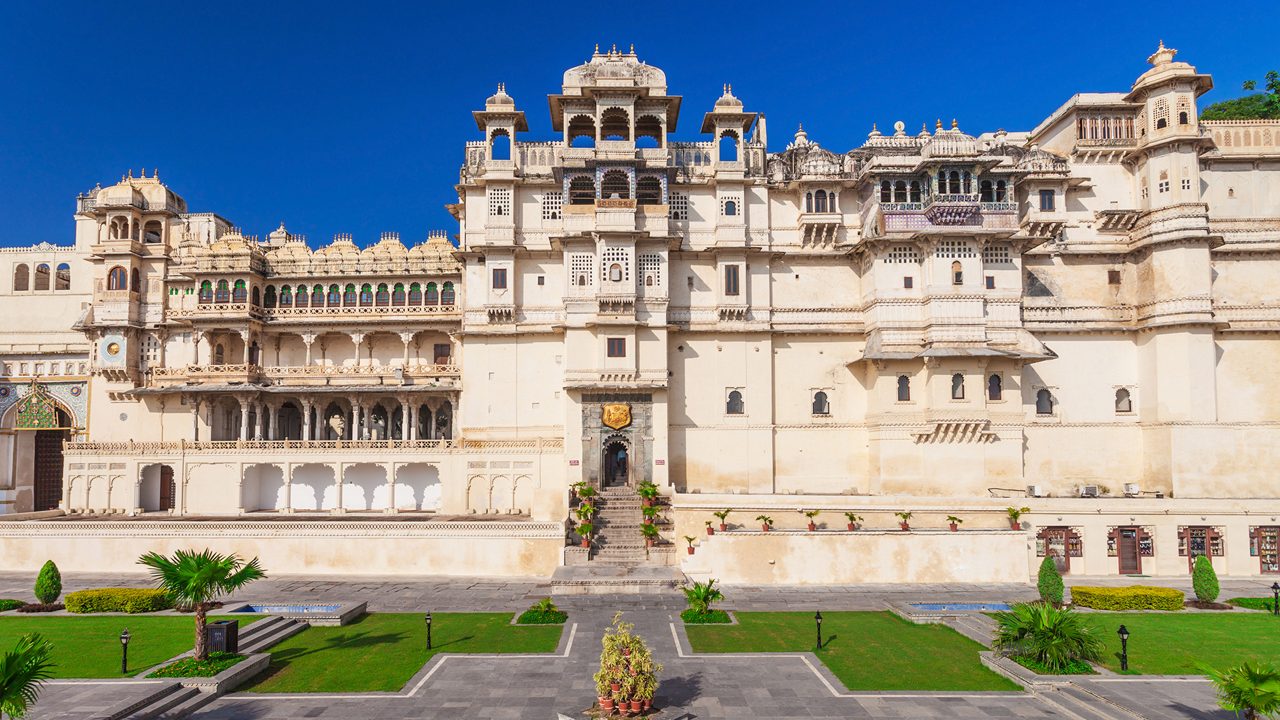 Udaipur City Palace in Rajasthan is one of the major tourist attractions in India; Shutterstock ID 197613881; purchase_order: -; job: -; client: -; other: -