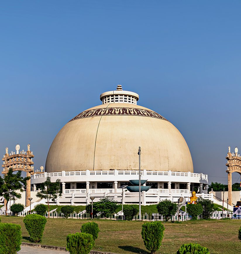 Deekshabhoomi is a sacred monument of 'Navayana' Buddhism located at Nagpur city in Maharashtra state of India