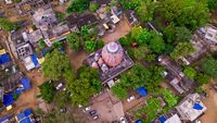 Aerial view of Dewri or Deori Mandir is a temple situated in Diuri village, located near Ranchi, Jharkhand, India. ; Shutterstock ID 2190932005; purchase_order: -; job: -; client: -; other: -