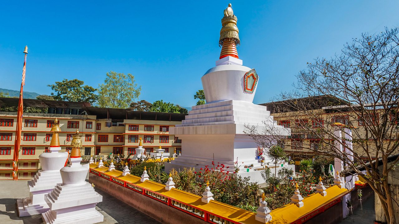 Do Drul Chorten is a buddhist stupa in Gangtok in the Indian state of Sikkim