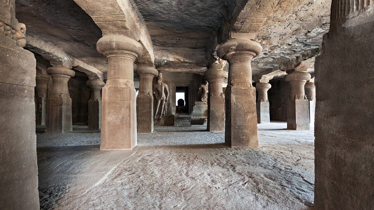 Elephanta Island caves near Mumbai in Maharashtra state, India; Shutterstock ID 268775351; purchase_order: -; job: -; client: -; other: -