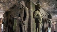 Ancient Sculpture of Elephanta Caves Mumbai ; Shutterstock ID 600496631; purchase_order: -; job: -; client: -; other: -