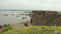 old fort surrounded with water