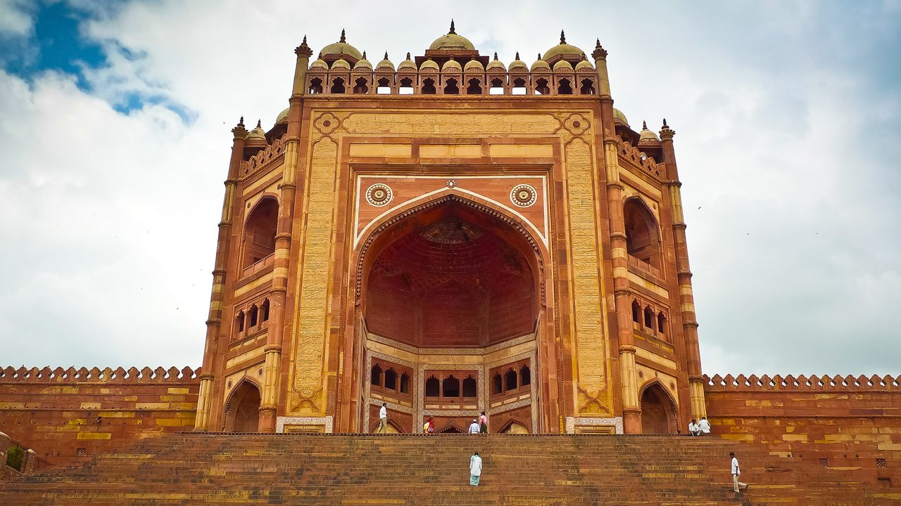 Buland Darwaza, the 54 meters high entrance to Fatehpur Sikri complex, Uttar Pradesh, India; Shutterstock ID 230001259; purchase_order: -; job: -; client: -; other: -