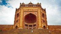 Buland Darwaza, the 54 meters high entrance to Fatehpur Sikri complex, Uttar Pradesh, India; Shutterstock ID 230001259; purchase_order: -; job: -; client: -; other: -