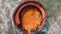 Aerial Drone Shot of Lower Aguada Fort at Sinquerim / Candolim Beach, Goa India; Shutterstock ID 1778666819; purchase_order: -; job: -; client: -; other: -