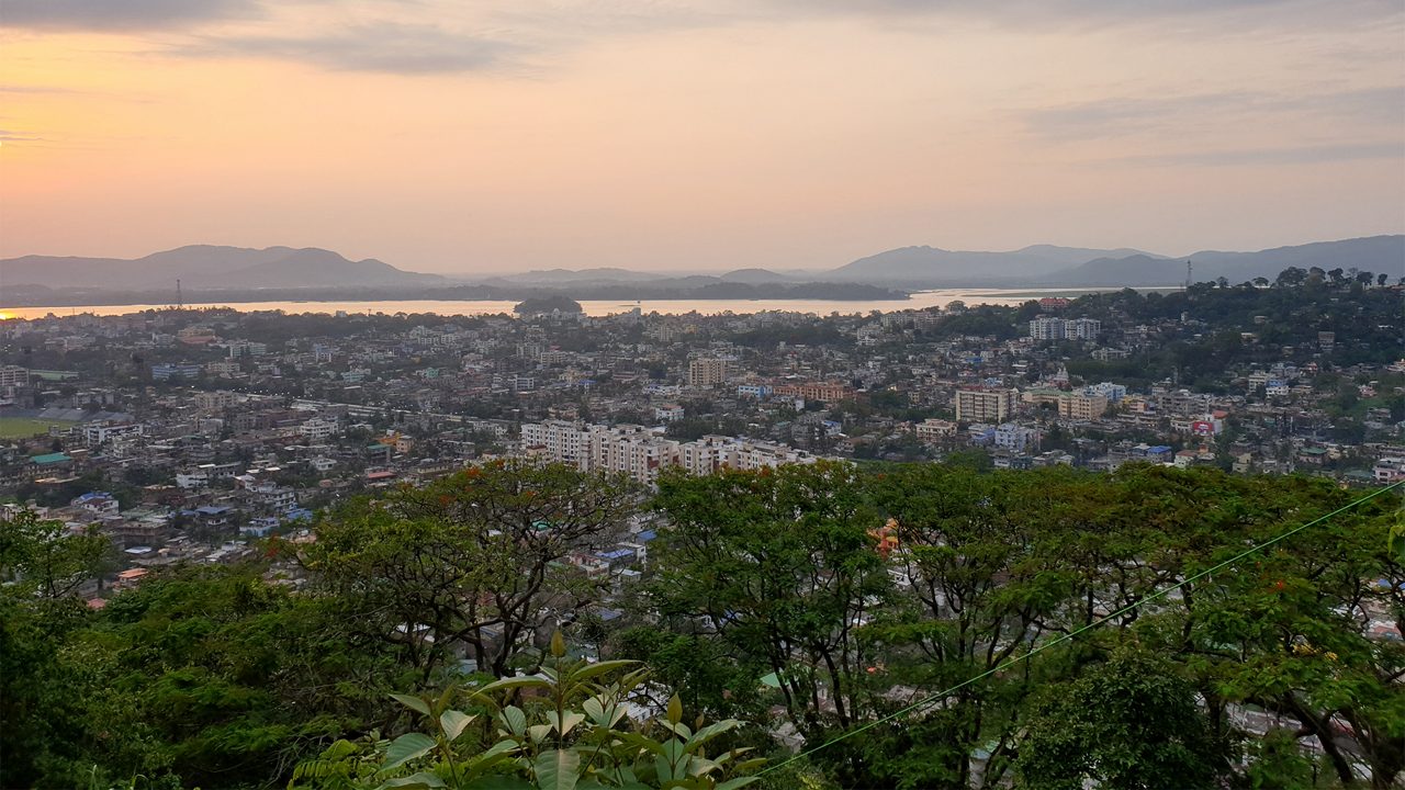 The beauty of guwahati city. From the top of gandhi mandap.