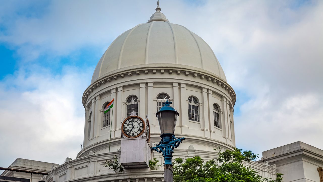 Retro lamp post in front of GPO colonial architectural Government building at Dalhousie area Kolkata.; Shutterstock ID 699556663; purchase_order: -; job: -; client: -; other: -