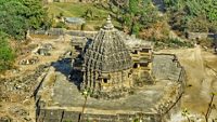 Navlakha temple, view from Ghumli, India.