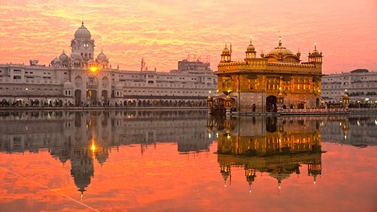 Golden Temple in Amritsar, Punjab, India.