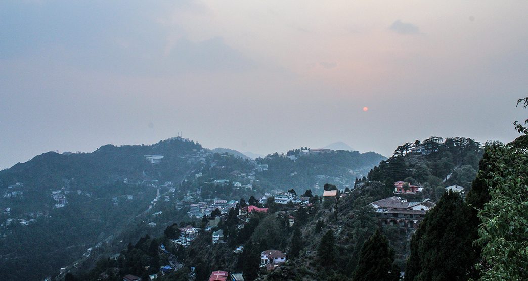 Sunset seen from Gunhill point, Mussoorie,India.