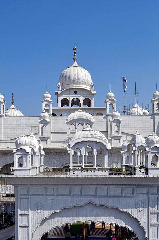 Front View of Gurudwara Dukhniwaran Sahib Ludhiana, Punjab captured on October 2020