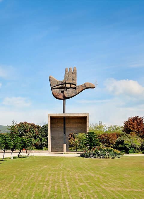 Open Hand Monument in Chandigarh The symbol of Prosperity and Mankind