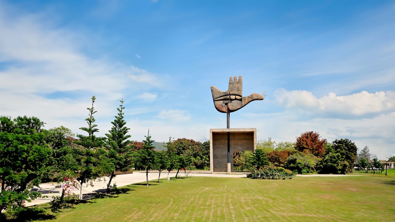 Open Hand Monument in Chandigarh The symbol of Prosperity and Mankind