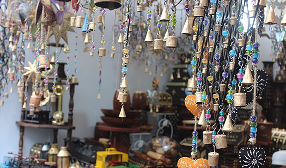 Traditional Home decor items for sale in a cultural festival in India