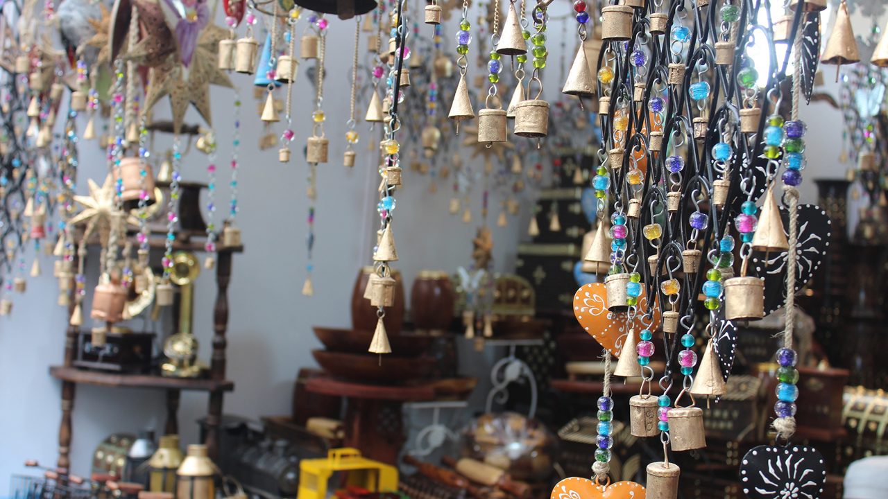 Traditional Home decor items for sale in a cultural festival in India