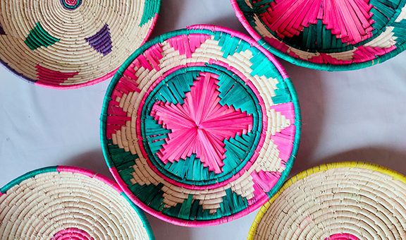 Handicraft Roti basket traditional used in Punjab.