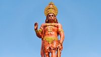 Hanuman statue at Shri Shri Hanuman Park in Kalimpong, Sikkim, India