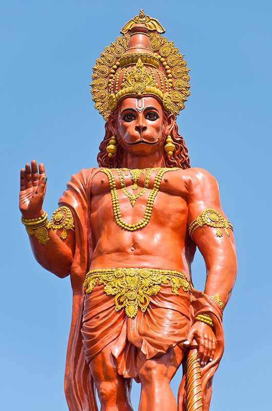 Hanuman statue at Shri Shri Hanuman Park in Kalimpong, Sikkim, India