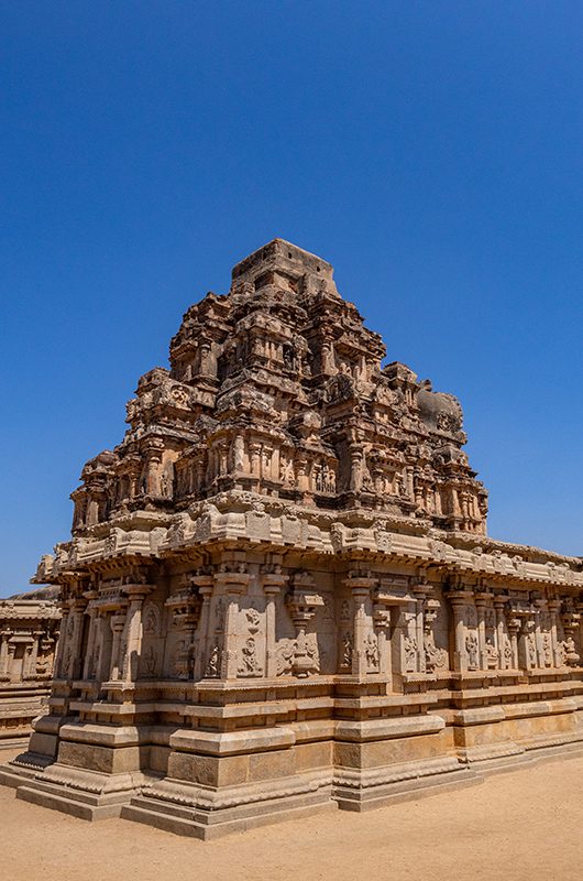 Hazara rama temple in Unesco World Heritage site Hampi of Karnataka state in India.