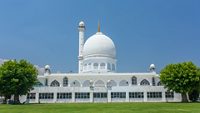 Hazratbal shrine in Srinagar, Jammu & Kashmir, India. It is considered to be Kashmir's holiest Muslim shrine.; Shutterstock ID 1071502322; purchase_order: -; job: -; client: -; other: -