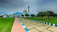 famous and iconic hazratbal shrine of Srinagar, Jammu and Kashmir, India; Shutterstock ID 1555249811; purchase_order: -; job: -; client: -; other: -