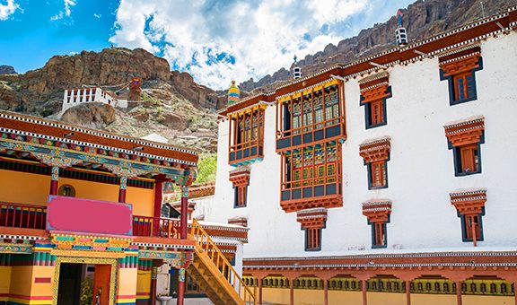 Hemis monastery with sideview, Leh, Ladakh, Jammu and Kashmir, India
