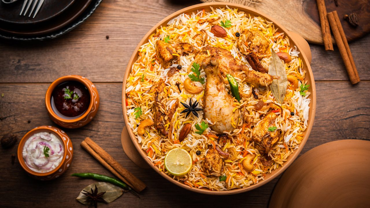 Dum Handi chicken Biryani is prepared in an earthen or clay pot called Haandi. Popular Indian non vegetarian food