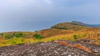 Beautiful view of Ilaveezhapoonchira, a tourist destination located in Melukavu village in Kottayam district near Kanjar, Kerala, India.