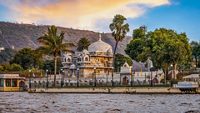 Jag Mandir an ancient palace built in the year 1628 on an island in the Lake Pichola at Udaipur, Rajasthan India; Shutterstock ID 2042471138; purchase_order: -; job: -; client: -; other: -