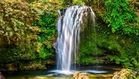 Corbett Waterfall at Corbett National Park, Uttrakhand, India