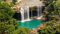 Beautiful Krangsuri waterfalls near Jowai Meghalaya