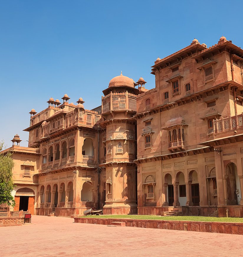 Historic Junagarh fort in Bikaner, Rajasthan, India built in 1594 in Raja  Rai sing regime.