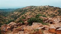 View of the hills at Kalo Dungar in Kutch, Gujarat, India