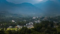 view of town from mountain top