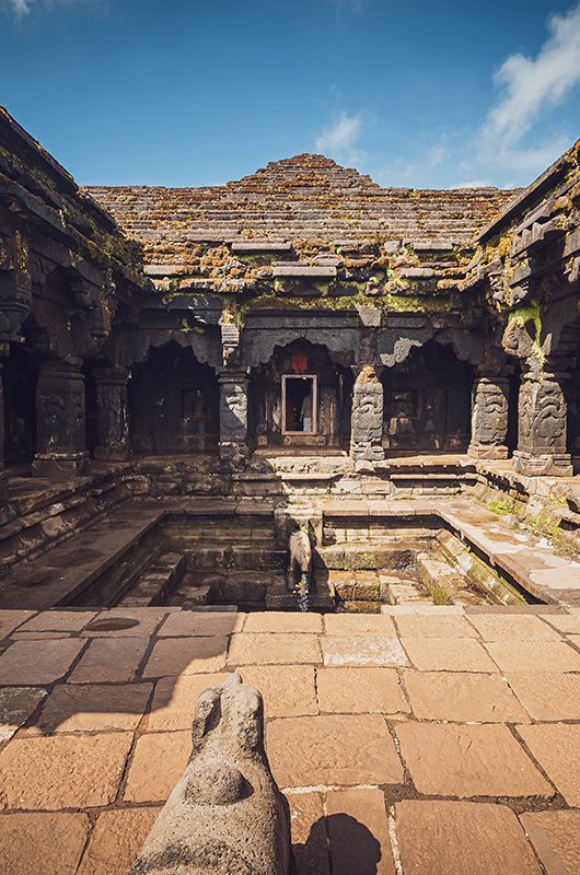 The very old Krishnabai temple of lord Shiva, at old Mahabaleshwar, India