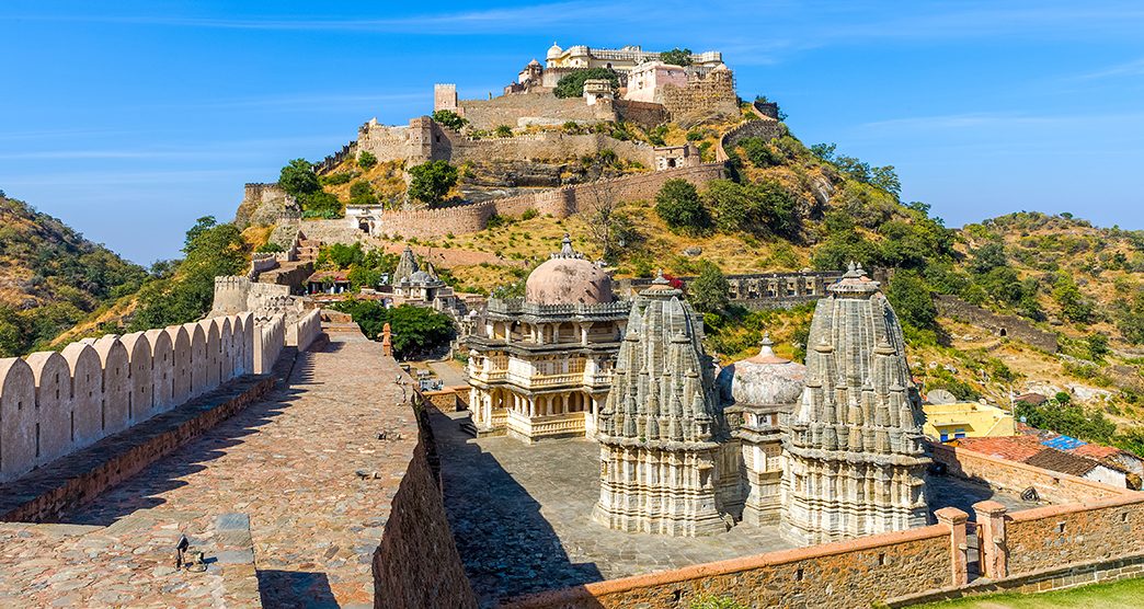 Kumbhalgarh fort, Rajasthan, India.  Kumbhalgarh is a Mewar fortress in the Rajsamand District of Rajasthan state in western India and is known world wide for its great history.; Shutterstock ID 471442670; purchase_order: -; job: -; client: -; other: -