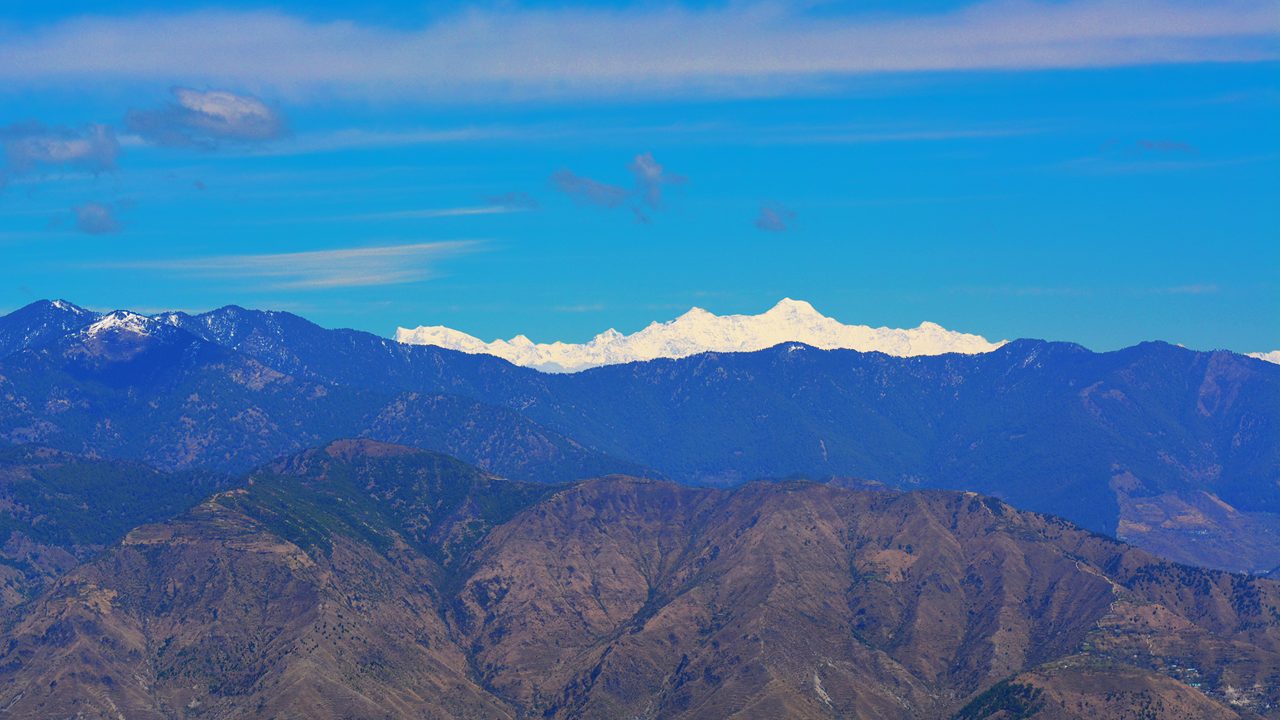 Snow peak mountain - Himalayan View - Lal Tibba - Mussoorie, Dehradun, Uttarakhand, India