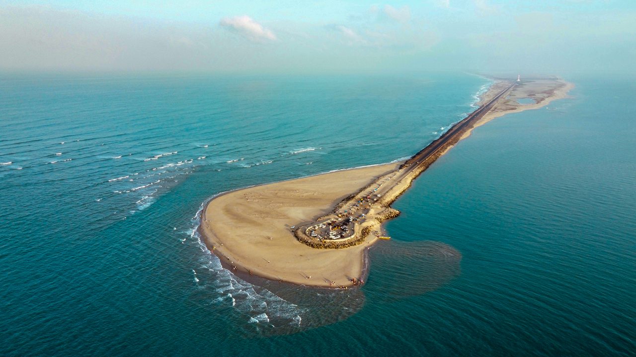 Rameshwaram the last land of India drone shot