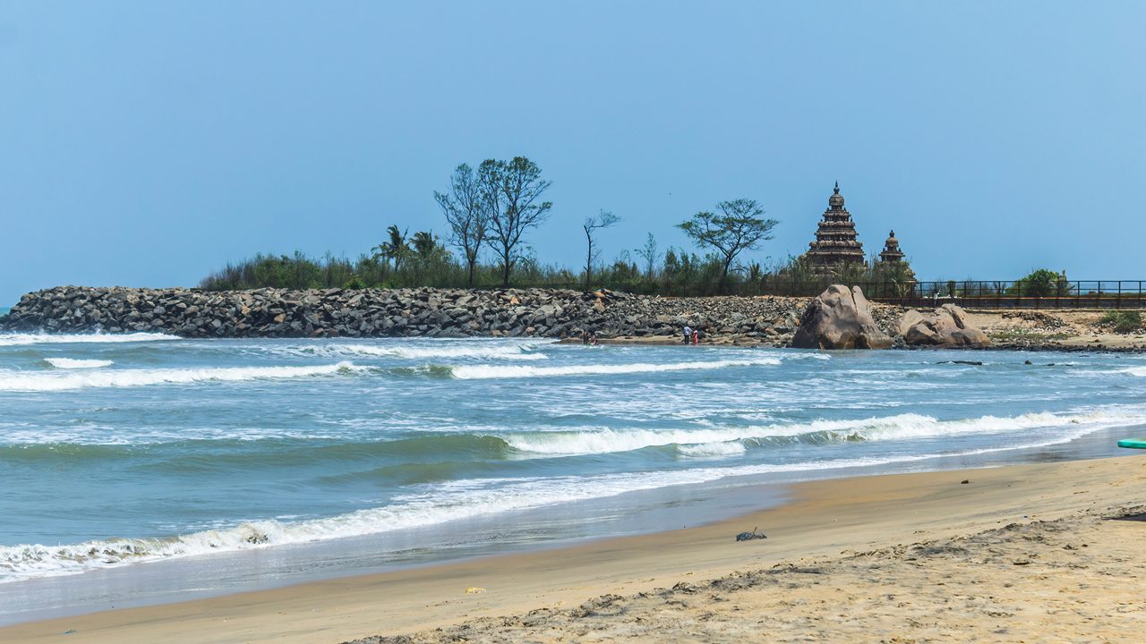 Beach at Mahabalipuram in Chennai