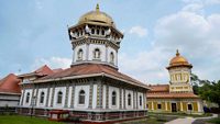 Shri Mahalasa Narayani Temple a Hindu temple to the goddess Mahalasa, she is identified with Mohini, the female avatar of the god Vishnu,  Mardol, Ponda, Goa, India; Shutterstock ID 2207850403; purchase_order: -; job: -; client: -; other: -