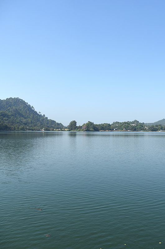 Beautiful view of Mansar Lake in Jammu and Kashmir