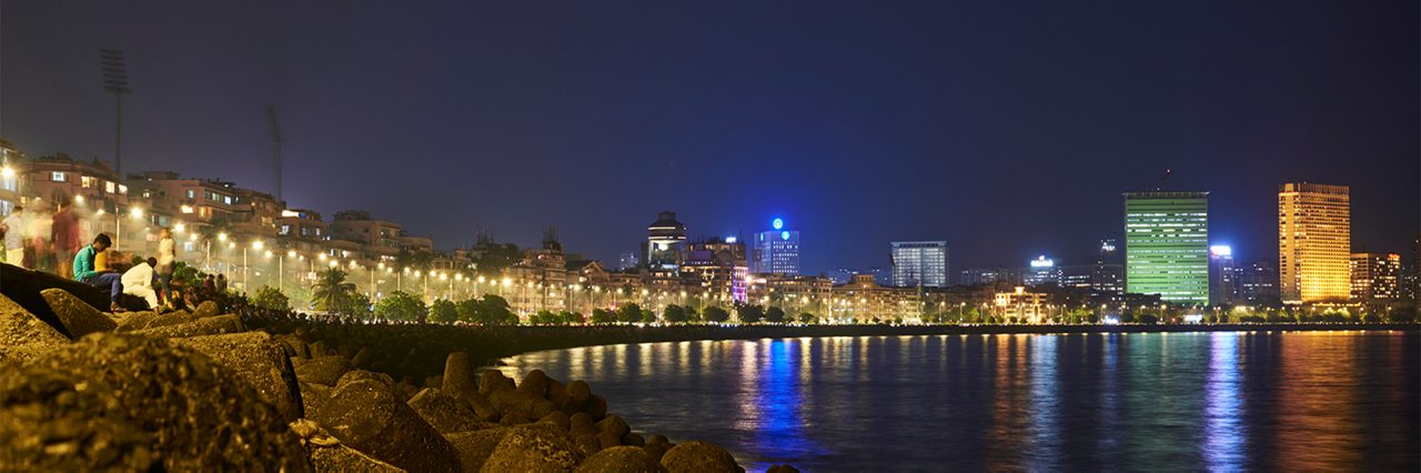 Marine Drive Night Mumbai, Bombay