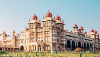 Mysore Palace historical architecture in Mysore, India