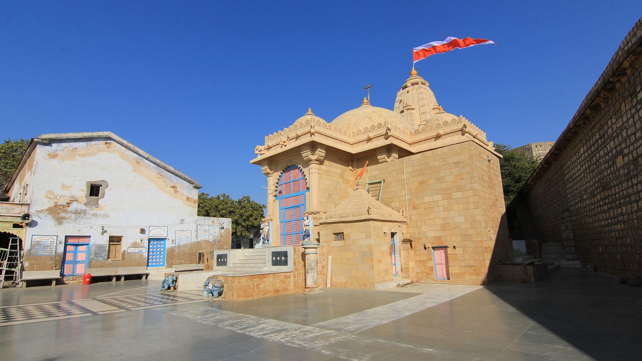 The temple at Narayan Sarovar in Kutch region of Gujarat in India.; Shutterstock ID 1135488857; purchase_order: -; job: -; client: -; other: -