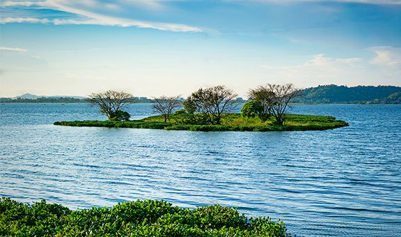 island in the lake